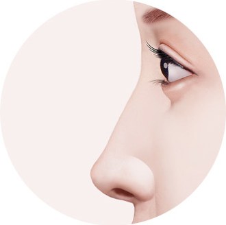 낮은코 수술방법 그림 — 수술 전